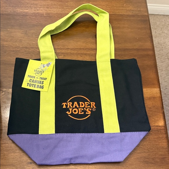 Trader Joe's Canvas Mini Tote Bag - Picture 2 of 6